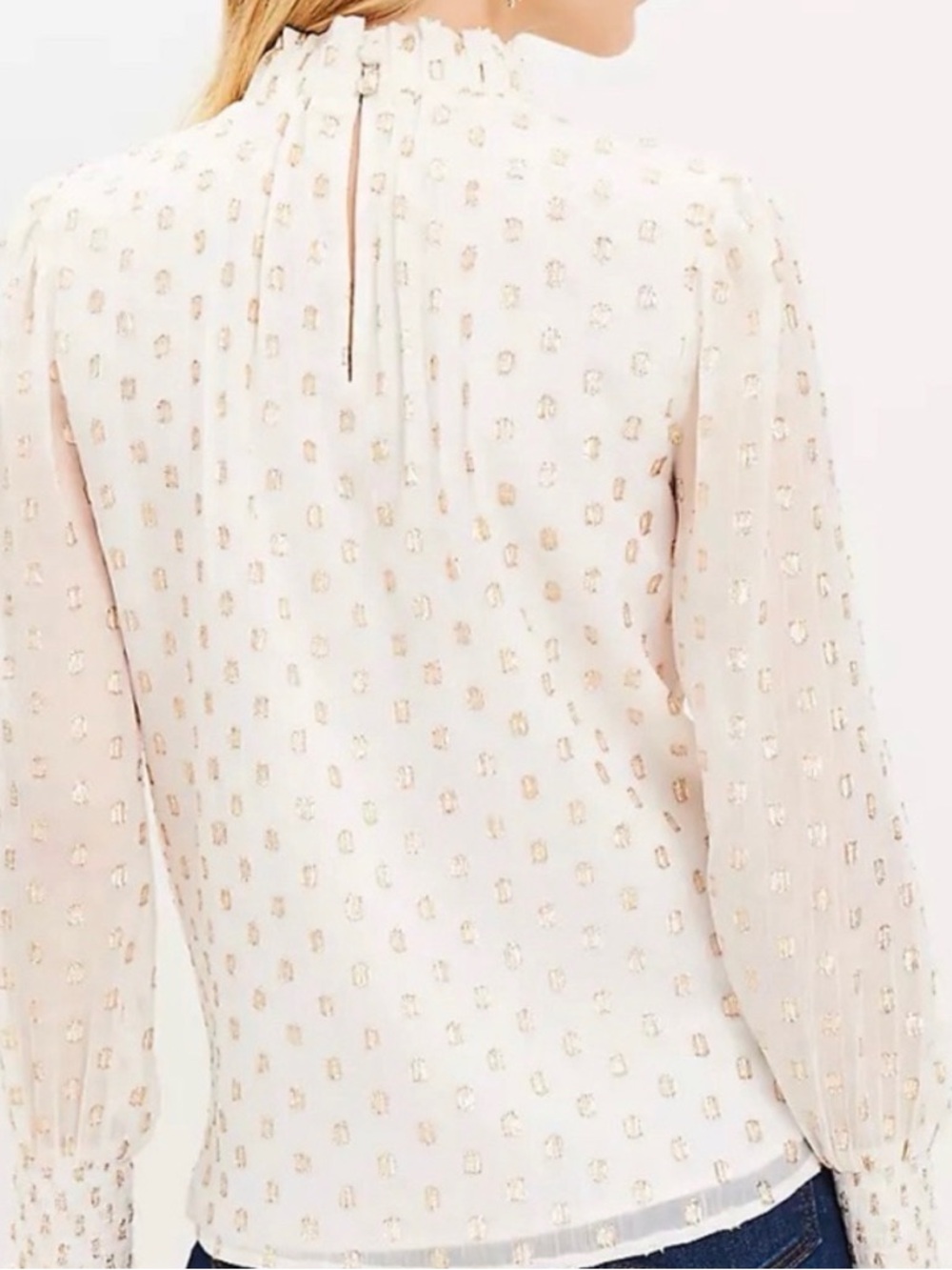 LOFT Ruffle Blouse - Picture 3 of 5